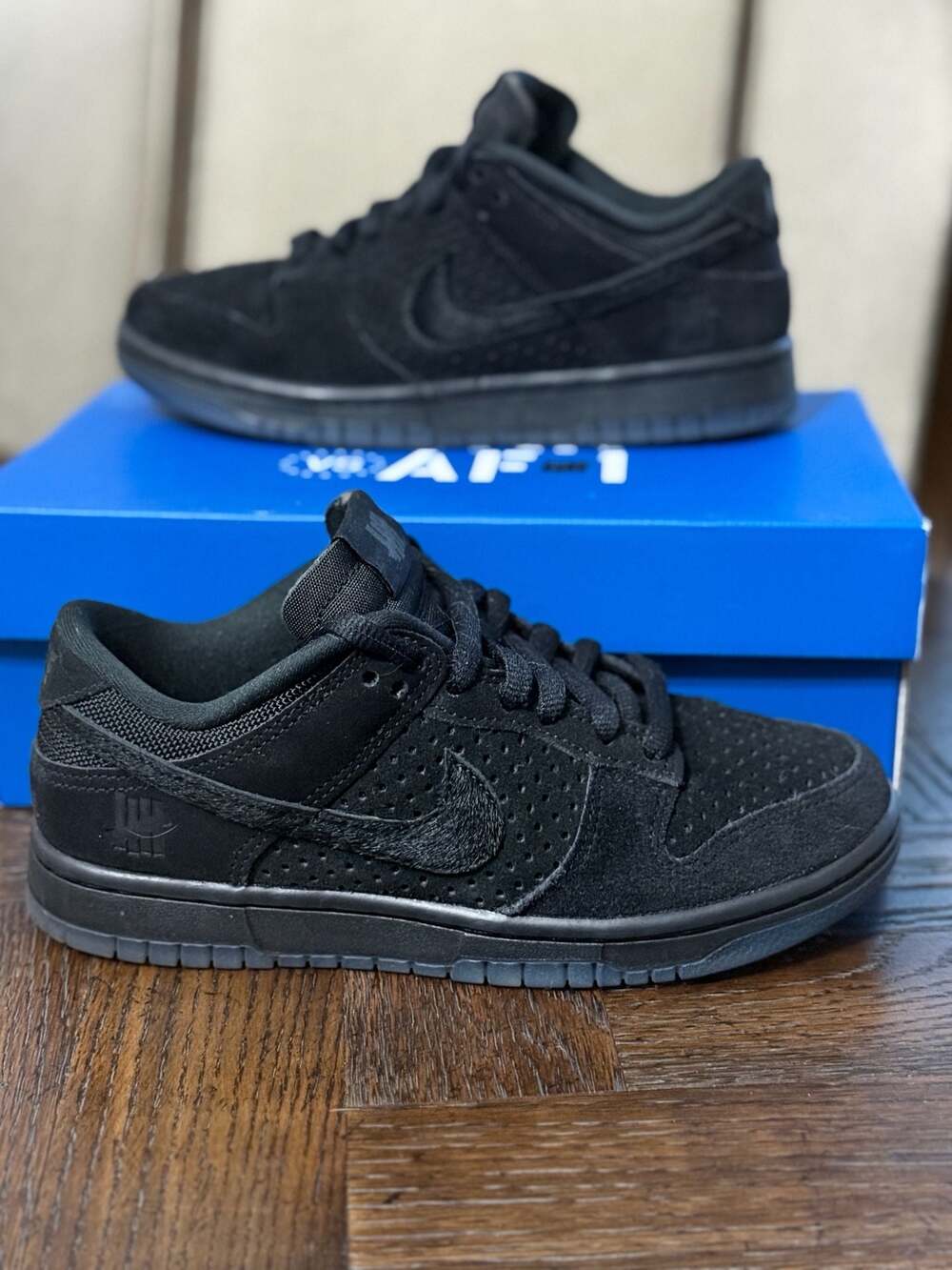 Nike Dunk Low SP Undefeated 'Dunk vs AF1' Black (DO9329-001) size 5 / 6.5 women